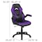 Flash Furniture X10 Gaming Chair, Ergonomic Office Chair, Height Adjustable Swivel Computer Chair with Flip-Up Arms, Purple/Black LeatherSoft CH-00095-PR-GG - alternate 4